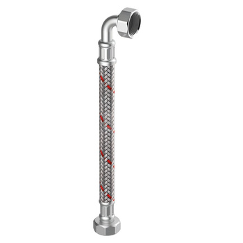 Wąż elastyczny przyłączeniowy FLAMCO MEIBES, 1/2'a (15) x 15 mm x 1/2'a (15), dł. 700 mm, GW x GW z oplotem