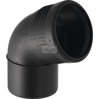 Kolano 67.5' GEBERIT Silent-PP, PP / PP, 40 mm, DN 40 mm x DN 40 (końcówka wciskowa x mufa wciskowa), (głębokość: 18 mm) z uszczelką