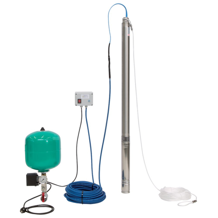 Pompa głębinowa 1-fazowa WILO Sub TWU 3-0130-Plug&Pump/DS częstotliwość 50 Hz, moc 0.75 kW 5.85 A, prędkość obrotowa 2900 obr/min