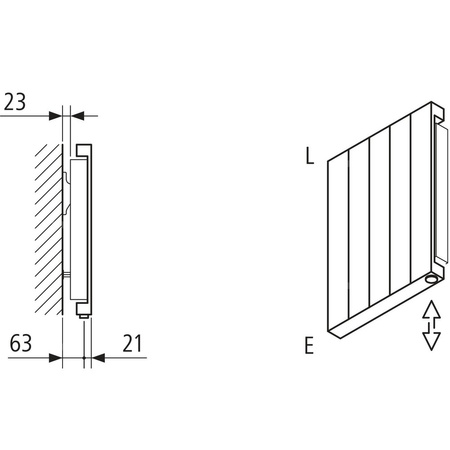 Grzejnik płytowy typ 11 KERMI HVN wym. 1000 x 420 mm, kolor biały, moc 636 W