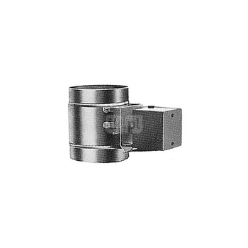 Klapa spalin sterowana siłownikiem do montażu w przewodzie spalinowym średnica 130 mm
