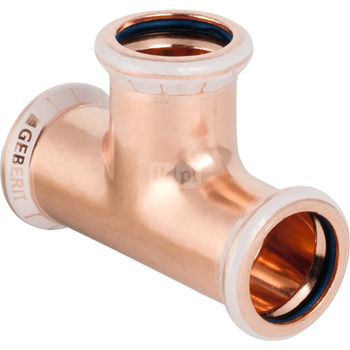 Trójnik GEBERIT Mapress Kupfer FKM równoprzelotowy 90' miedź 54 mm MZ