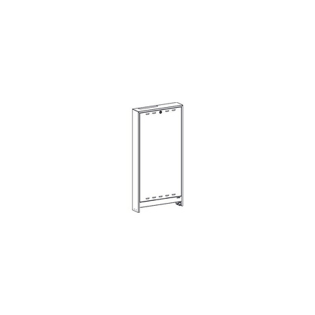 Szafka natynkowa do węzła Regudis, biała, podwyższona, szer. 750 x wys. 1523…1648 x gł. 175 mm