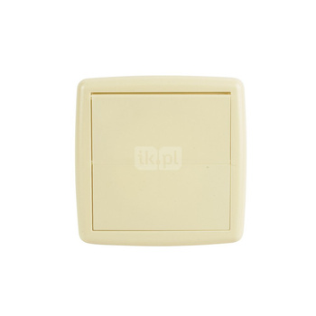 Gniazdo wyrzutowe kremowe (dwuklapkowe)