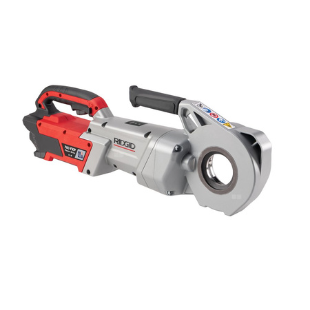 Gwintownica z napędem mechanicznym 760 FXP (11-R), 2 akumulatory FXP 4 Ah, ładowarka FXP (wtyczka EU i UK), zestaw głowicy gwinciarskiej 1/2-2" 11-R BSPT, ramię wsporcze, walizka