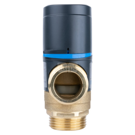 Zawór regulacyjny termostatyczny do wody ciepłej AFRISO ATM 561 ze śrubunkami mosiądz GZ 1'', DN 20, zakres temp. 20...43'C, Kvs 2.5m3/h, max. 90'C, max. 10bar