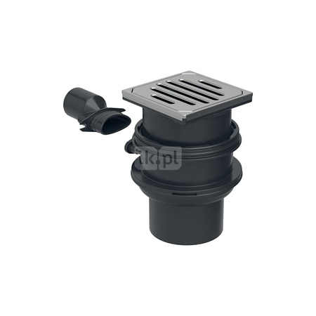 Kratka szczelinowa Geberit do wpustu podłogowego Varino i wpustu Varino 13 x 13 cm