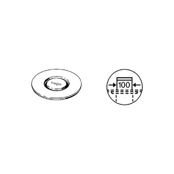 Ruszt do odpływu prysznicowego Szkło VIEGA 497631