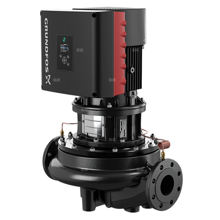 Pompa obiegowa GRUNDFOS TPE 65-210/2 typu in-line z silnikiem znormalizowanym 50/60 Hz, moc silnika 3kW 5.63 A PN 16 2910 obr/min