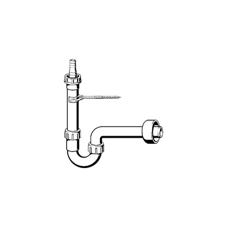 Syfon rurowy tworzywo sztuczne, nr wzoru 7985.80 DN: 50