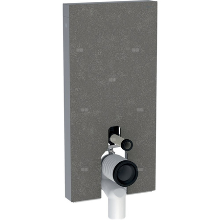 Moduł sanitarny do WC stojącego GEBERIT Monolith, 1010 mm x 480 mm x 106 mm, front: imitacja betonu, bok: aluminium