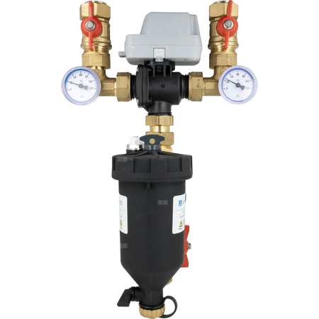 Zespół powrotu do pompy ciepła AMB Lite z zaworem przełączającym USV, separatorem zanieczyszczeń ADS 160, DN20, przyłącza G1"