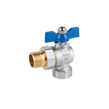 Kurek kulowy kątowy ze śrubunkiem (W-Z) z motylkiem ART.3075 1