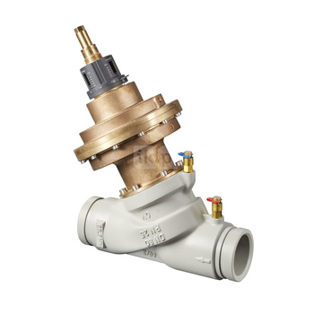 Cocon QGC DN100, PN25, 12,5-50 m3/h, automatyczny zawór regulacyjny, z kanałami do złączy sprzęgających 114.3 mm