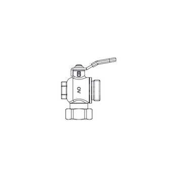 Zawór kulowy kątowy DN 20, G 1 NZ x G 1 GZ