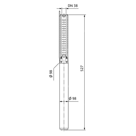 Pompa głębinowa 1-fazowa WILO Sub TWI4.05-04-D częstotliwość 50 Hz, moc 0.55 kW 4.05 A, prędkość obrotowa 2850 obr/min