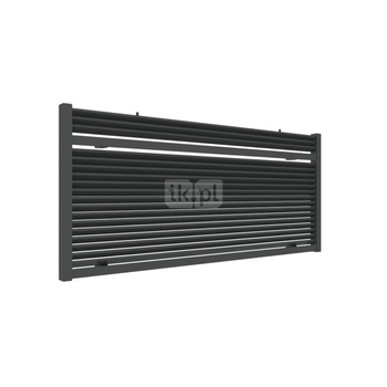 Wymiennik ciepła TERMA CASE SLIM, podłączenie ZX, wym. 585mm / 1300mm, kolor czarny jak kruk RAL9005, do grzejników