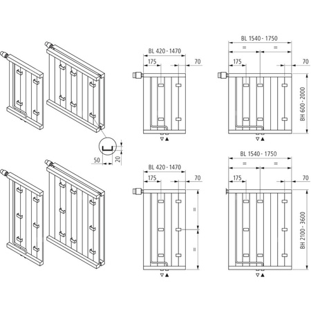 Grzejnik płytowy typ 10 KERMI HVN wym. 1600 x 210 mm, kolor biały, moc 321 W