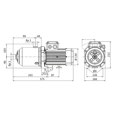 Wilo-Medana CH1-L.203-1/E/F/10T wysokociśnieniowa pozioma pompa do wody