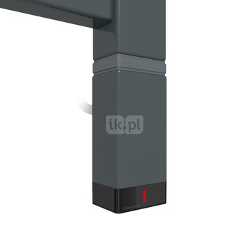 Grzałka TERMA One P30x40, 800W \ Tuba, Anodic Black, kabel prosty bez wtyczki [czarny, 1,5m, logo Te