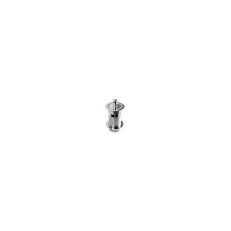 Spust umyw."klik-klak" DEKORACYJNY 11/4"x60mm z małą nakrętką z przelewem CHROM