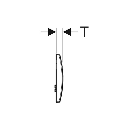 Elementy mocujące Geberit dla przycisków uruchamiających Sigma i Delta