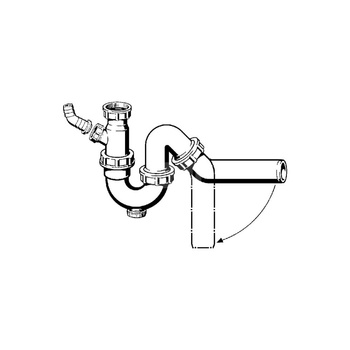 Syfon rurowy przeznaczenie: zlewozmywak, tworzywo sztuczne, nr wzoru 7981.3 G: 1½ DN: 50