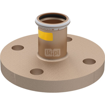 Kołnierz GEBERIT Mapress Kupfer Gas przejściowy PN do gazu, miedź / miedź, 28 mm (mufa zaprasowywana x kołnierz) z uszczelką