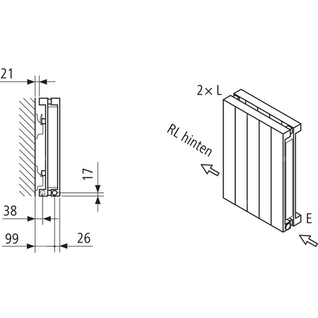 Grzejnik płytowy typ 20 KERMI HVN wym. 1600 x 1050 mm, kolor biały, moc 2564 W