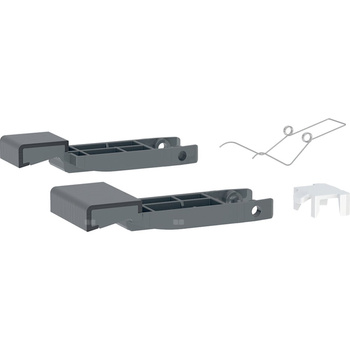 Siłowniki do pokrywy spłuczki Monolith, komplet, czarny chrom