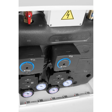 Grupa pompowa AFRISO PrimoBox AZB 255 GZ x GW 3/4'' x 3/4'', z izolacją, z siłownikiem arm 141