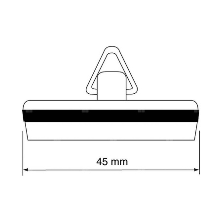 Korek do spustu 45mm CHROM