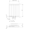 Grzejnik płytowy typ 22 KERMI V-HVV wym. 1600 x 1190 mm, kolor biały, moc 4198 W