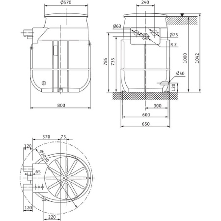 Pompa do ścieków WILO DrainLift WS 50 Hz / 650m³/h