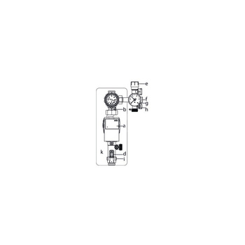 Regusol PH-130, DN 25, 2-15 l/min., grupa 1-pionowa, z pompą Wilo-Yonos PARA ST 25/7 PWM 2