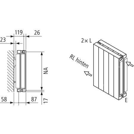 Grzejnik płytowy typ 22 KERMI HVN wym. 1400 x 630 mm, kolor biały, moc 2000 W