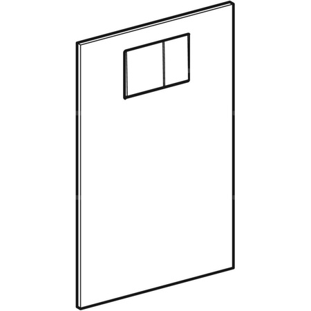 Płyta ozdobna Geberit AquaClean: Biały / Szkło