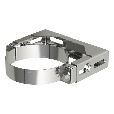 Uchwyt MK ŻARY PK WHT 1 stal nierdzewna fi 110/160 mm (mocowanie - Obejma do ściany regulowana)