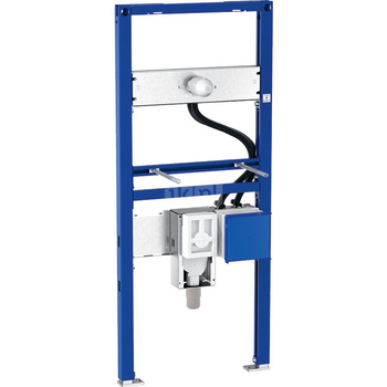 Stelaż podtynkowy do umywalki GEBERIT Duofix, 1300 x 500 x 74 mm, bateria: ścienna z podtynkową skrzynką funkcyjną, regulacja wysokośći, wbudowany syfon