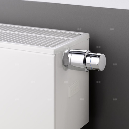 Grzejnik płytowy typ 22 KERMI X2 Plan-V, lewy, z osłoną wym. 405 x 1205 mm, kolor biały, moc 1356 W