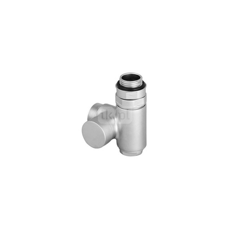 Zawór odcinający zintegrowany z trójnikiem CYLINDER, Prawy, GZ 1/2"-GW 1/2"-GZ 24-19, Satyna, (V1102-01RDX)