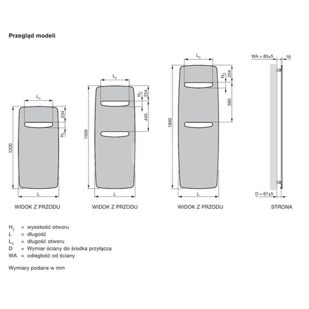 Grzejnik płytowy ZEHNDER Vitalo Spa, wym. 1200/490mm, kolor biały RAL9016, moc 483W