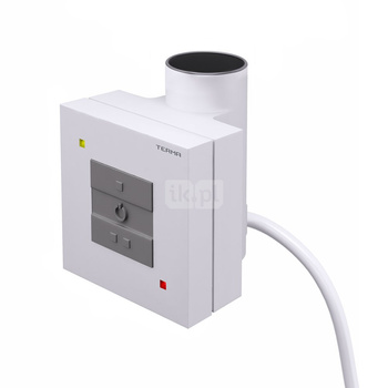 Grzałka TERMA KTX 1, 300W \ Tuba, RAL 9016, kabel prosty z wtyczką [biały, 1,5m, logo Terma, instr.