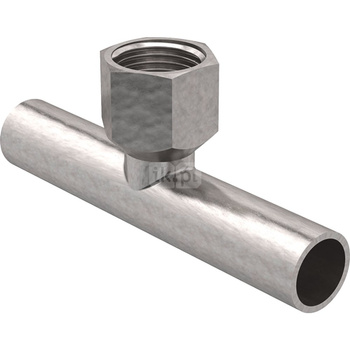 Trójnik GEBERIT Mapress C-Stahl przejściowy 90' stal (ocynk) 22 mm x 1/2'' x 22 mm (końcówka wsuwana x GW x końcówka wsuwana)