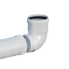 Kolano PP 87 st. skręcane DN80mm z przedłużeniem L500mm z uszczelką [EPDM]