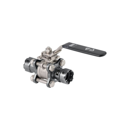 Zawór kulowy VIEGA 42758 stal nierdzewna, PN16 1/2'' zz x zz, uchwyt: dźwignia