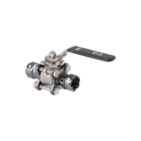 Zawór kulowy VIEGA 43758 stal nierdzewna, PN16 1/2'' zz x zz, uchwyt: dźwignia