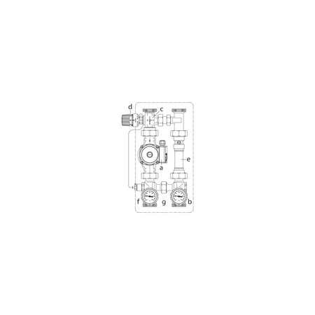 Regumat RTA-180, DN 32,z pompą Wilo PARA 30-180/6-43/SC-9