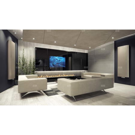 Grzejnik drabinkowy ENIX MEMFIS PLUS, wym. 1800 x 420 mm, kolor graphite, moc 1379W