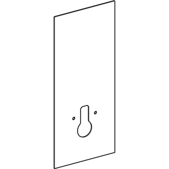 Okładzina przednia do modułu sanitarnego Geberit Monolith do wiszącej miski WC, 114 cm: Umbra / Szkło